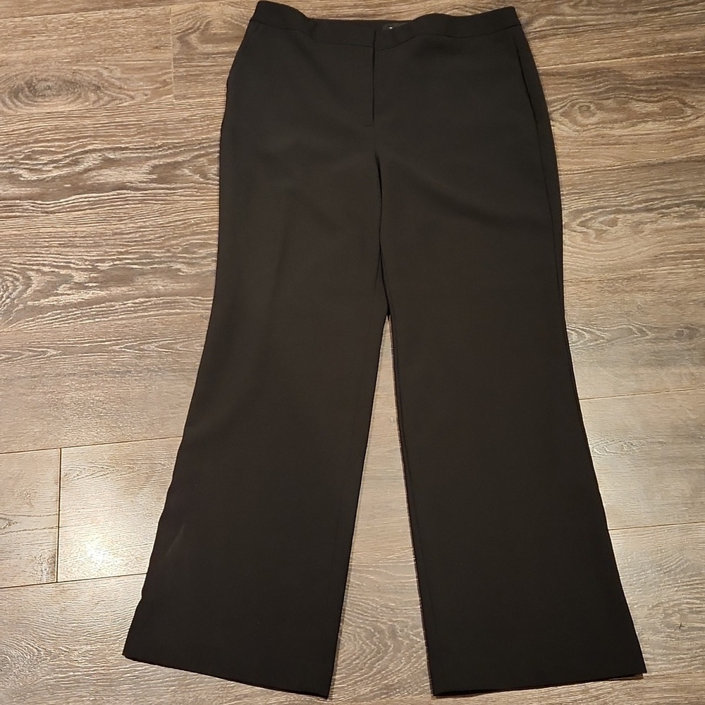 ❤️ TALBOTS HIGH RISE WIDE LEG TROUSERS / PANTS, BLACK, 14 (32) - Picture 3 of 9